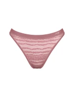 Dámská tanga FREE Evolve String Lace - UNKNOWN - hnědé 7836 - SLOGGI