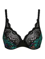 Krajková podprsenka s kosticí PLAYTEX FLOWER ELEGANCE UNDERWIRED BRA - PLAYTEX - černá