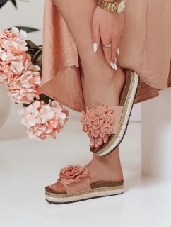 Dámské květinové žabky KWIATARIS pink FashionStreet ZY0911