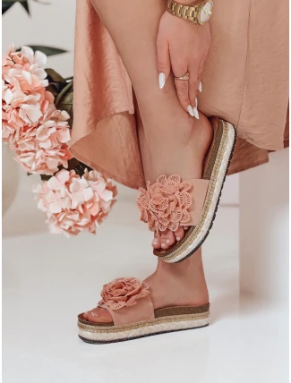 Dámské květinové žabky KWIATARIS pink FashionStreet ZY0911