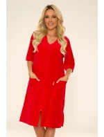 Dámský župan se zipem De Lafense 431 Velur M-4XL Dámský župan se zipem De Lafense 431 Velur M-4XL