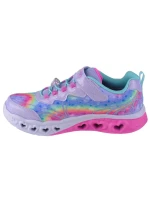 Skechers Flutter Heart Lights - Groovy Swirl 303253L-LVAQ Pink 30