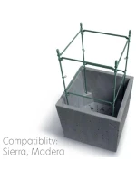 SIERRA SQUARE BETON EFFECT POND 39x39 ANTHRACITE dětské