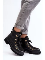 Kožené dámské boty Trapper GOE Black