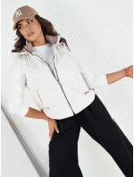 Dámská prošívaná vesta TREOS bílá FashionStreet TY4219
