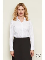 NEOBLU Blaise Women Mikro keprová halenka s dlouhým rukávem 24.3183 night blue NEOBLU Blaise Women Mikro keprová halenka s dlouhým rukávem 24.3183 night blue