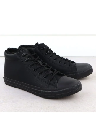 Pánské černé zateplené kotníkové tenisky Big Star OO174607