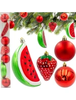 DEKORATIVNÍ PLASTOVÁ CETKA BEZPEČNÁ 7KS JAHODA MELOUN