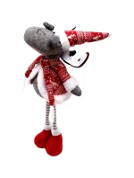 Dekorativní sob na teleskopických nohách 45-60CM červené dětské