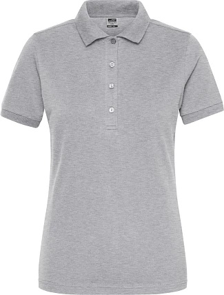 Daiber JN 1805 Dámské pracovní elastické bio polo - Solid 02.1805 grey heather