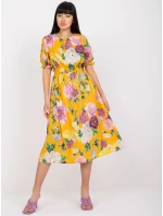 Sukienka LK SK 507564.36P ciemny żółty