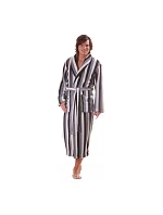 Pánský župan Adam 2130 9001 šedý s pruhy - Vestis