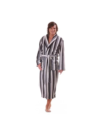 Pánský župan Adam 2130 9001 šedý s pruhy - Vestis