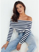 Bílo-modrá halenka CLIERS FashionStreet RY2376