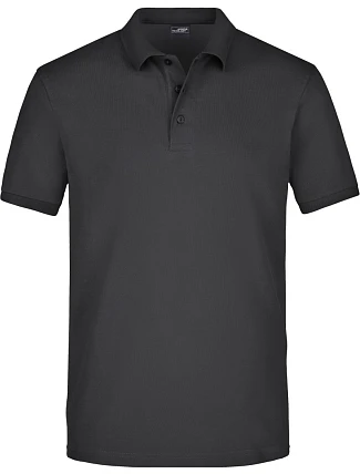 Daiber JN 710 Pánské elastické piqué polo 02.0710 black Daiber JN 710 Pánské elastické piqué polo 02.0710 black
