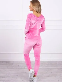 Velurová souprava 19738 růžová - Kesi