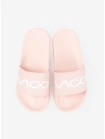 Originální dámské růžové  nazouváky na plochém podpatku