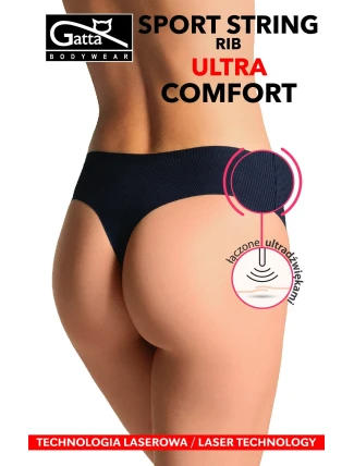 Dámské kalhotky string Gatta 41004 Sport RIB Ultra Comfort S-XL Dámské kalhotky string Gatta 41004 Sport RIB Ultra Comfort S-XL