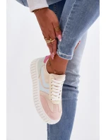 Dámské tenisky na platformě z eko semiše vícebarevné Cadrina