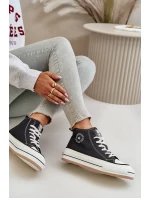 Zateplené Dámské Tenisky Na Platformě Eko Kůže Big Star Černé Zateplené Dámské Tenisky Na Platformě Eko Kůže Big Star Černé