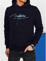 Pánská mikina s kapucí tmavě modrá FashionStreet BX5704