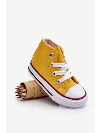 Dětské vysoké tenisky Filemon žluté - Sweet Shoes Dětské vysoké tenisky Filemon žluté - Sweet Shoes