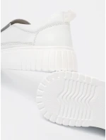 Stylové polobotky bílé dámské platforma Stylové polobotky bílé dámské platforma