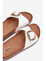 Dámské Sandały Na Korek Platformě S Přezkou Bílé Vianara