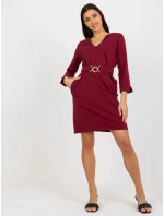 Dámské šaty TW SK BL 1011 šaty.17 bordó - FPrice