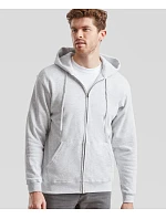 Fruit of the Loom Classic Hooded Sweat Jacket Mikina s kapucí 16.2062 white Fruit of the Loom Classic Hooded Sweat Jacket Mikina s kapucí 16.2062 white