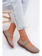 Baleríny Barefoot z přírodní semiš Zazoo 316 Cappuccino Baleríny Barefoot z přírodní semiš Zazoo 316 Cappuccino