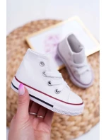 Dětské Vysoké Tenisky Bílé Filemon