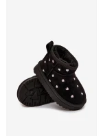 Dětské sněhule srdíčka Černé Gracina