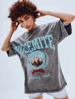 ZAKUANI dámské tričko s potiskem graphite FashionStreet RY2633