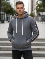 Pánská šedá mikina FashionStreet BX5938