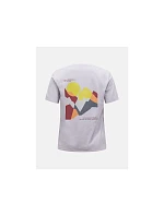 Dámské tričko PEAK PERFORMANCE W Explore Graphic Tee, šedé Dámské tričko PEAK PERFORMANCE W Explore Graphic Tee, šedé