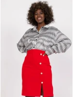 Dámská košile-LK-KS-508891-1.55P-bílá-černá Dámská košile-LK-KS-508891-1.55P-bílá-černá