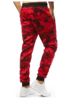 Pánské kamuflážní červené tepláky FashionStreet UX1467