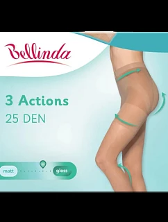 Dámské formující punčochové kalhoty 3 ACTIONS 25 den Černá - BELLINDA
