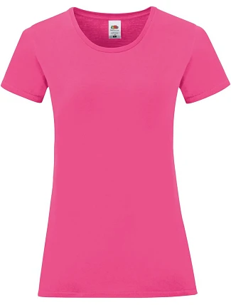 Fruit of the Loom Lady-Fit Iconic 150 T Dámské tričko 16.1432 fuchsia Fruit of the Loom Lady-Fit Iconic 150 T Dámské tričko 16.1432 fuchsia