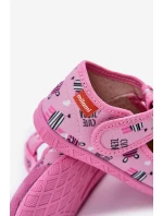 Bačkory Baleríny Befado S Míšou 209P038 Šedě-Růžové