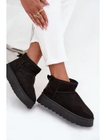 Dámské sněhule na platformě Černé Celyra