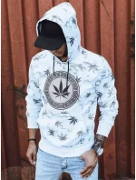 Pánská bílá mikina s potiskem FashionStreet BX5323