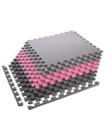 Multipack One Fitness puzzle podložka MP10 růžovo-šedá 9 dílků 10 mm