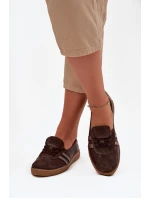 Kožené semišové dámské polobotky typu barefoot Zazoo N1341 čokoládové Kožené semišové dámské polobotky typu barefoot Zazoo N1341 čokoládové