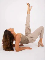 Dámské kalhoty D73760M61869O 001 Béžová - Sublevel Dámské kalhoty D73760M61869O 001 Béžová - Sublevel