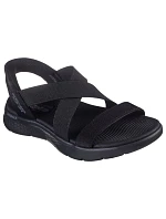 Dámské sandály Skechers GO WALK FLEX SANDAL GLIMMER UP 141489 BBK
