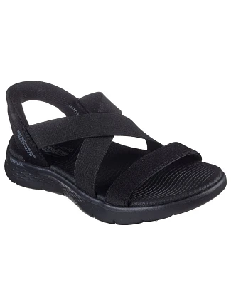 Dámské sandály Skechers GO WALK FLEX SANDAL GLIMMER UP 141489 BBK