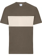 Daiber 8049 Tričko z bio bavlny "Colour-Block" 02.8049 muddy brown/sandstone Daiber 8049 Tričko z bio bavlny "Colour-Block" 02.8049 muddy brown/sandstone