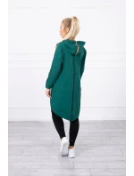 Mikina se zipem na zádech zelená Mikina se zipem na zádech zelená